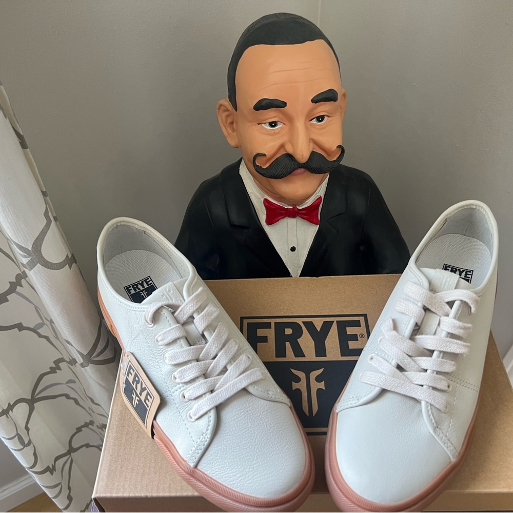 Frye women's White and Tan Sneakers - Picture 2 of 11